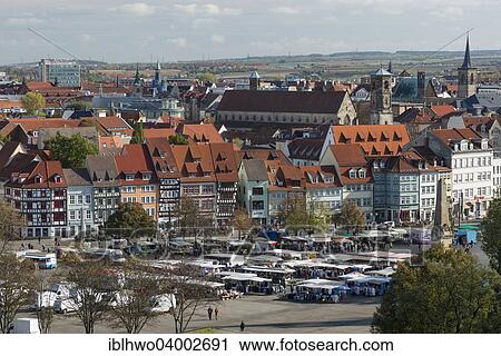 "Historic centre, historic row of houses on the Domplatz cathedral square, market, historic centre, Erfurt, Thuringia, Germany, Europe" View Large Photo Image Stock Image - "Historic centre, historic row of houses on the Domplatz cathedral square, market, historic centre, Erfurt, Thuringia, Germany, Europe". Fotosearch