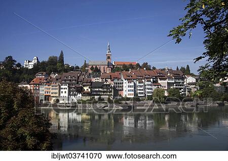 "Historic centre on the Upper Rhine with the Church of the Holy Spirit, Laufenburg, Baden-Wurttemberg, Germany, Europe" View Large Photo Image Stock Image - "Historic centre on the Upper Rhine with the Church of the Holy Spirit, Laufenburg, Baden-Wurttemberg, Germany, Europe". Fotosearch