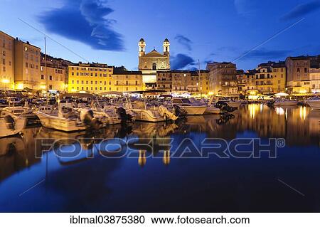 "Historic centre with the Old Harbour and the Church of Jean Baptiste, Bastia, Corsica, France, Europe" View Large Photo Image Stock Image - "Historic centre with the Old Harbour and the Church of Jean Baptiste, Bastia, Corsica, France, Europe". Fotosearch