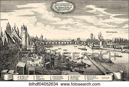 Picture - "Historic cityscape of Frankfurt am Main, 17th century, Germany, Europe". Fotosearch