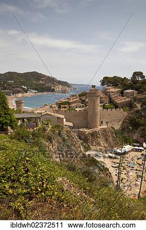 "Historic district of Vila Vella, Tossa de Mar, Costa Brava, Catalonia, Spain, Europe, PublicGround, Europe" View Large Photo Image Stock Image - "Historic district of Vila Vella, Tossa de Mar, Costa Brava, Catalonia, Spain, Europe, PublicGround, Europe". Fotosearch