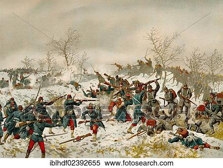 "Historic drawing, Battle of Le Mans or Bataille du Mans, 11 January 1871, Franco-Prussian War or Franco-German War, 1870-1871, between the French Empire and the Kingdom of Prussia" View Large Photo Image Stock Photography - "Historic drawing, Battle of Le Mans or Bataille du Mans, 11 January 1871, Franco-Prussian War or Franco-German War, 1870-1871, between the French Empire and the Kingdom of Prussia". Fotosearch