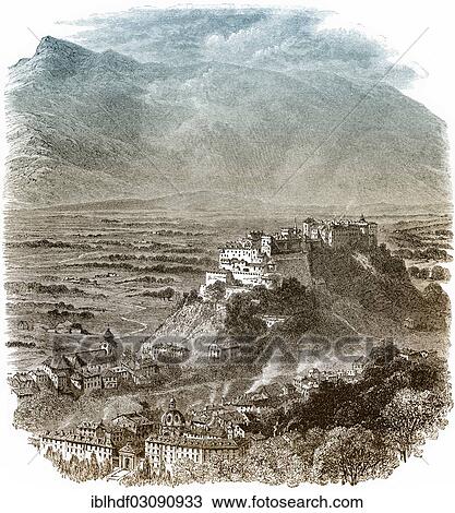 "Historic drawing, city of Salzburg, 19th Century, Europe, Salzburg, Salzburg State, Austria, Europe" View Large Photo Image Stock Image - "Historic drawing, city of Salzburg, 19th Century, Europe, Salzburg, Salzburg State, Austria, Europe". Fotosearch