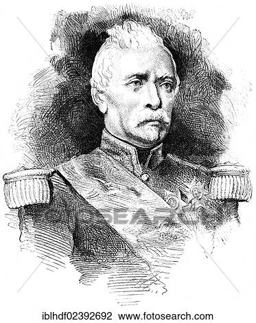 "Historic drawing, portrait of Louis Jean Baptiste d'Aurelle de Paladines, 1804 - 1877, French General, Franco-Prussian War or Franco-German War, 1870-1871, between the French Empire and the Kingdom of Prussia" View Large Photo Image Stock Image - "Historic drawing, portrait of Louis Jean Baptiste d'Aurelle de Paladines, 1804 - 1877, French General, Franco-Prussian War or Franco-German War, 1870-1871, between the French Empire and the Kingdom of Prussia". Fotosearch