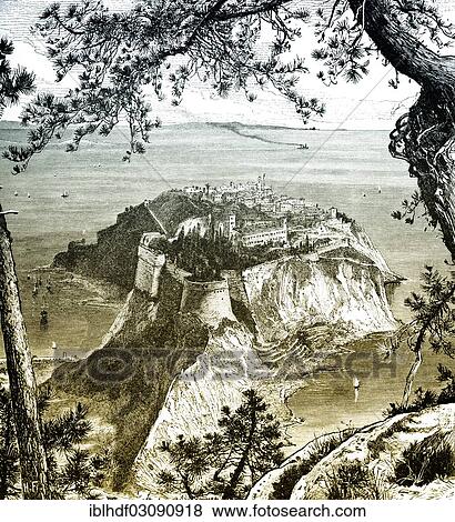 "Historic drawing, Principality of Monaco, 19th Century" View Large Photo Image Stock Photo - "Historic drawing, Principality of Monaco, 19th Century". Fotosearch