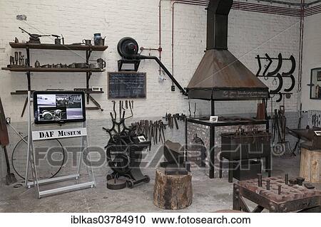 "Historic forge from 1928, DAF Museum, Eindhoven, North Brabant, Netherlands" View Large Photo Image Stock Image - "Historic forge from 1928, DAF Museum, Eindhoven, North Brabant, Netherlands". Fotosearch