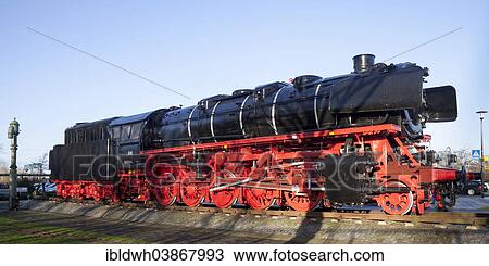 Stock Image - "Historic freight train locomotive 043903-4, steam locomotive, Emden, East Frisia, Lower Saxony, Germany, Europe". Fotosearch