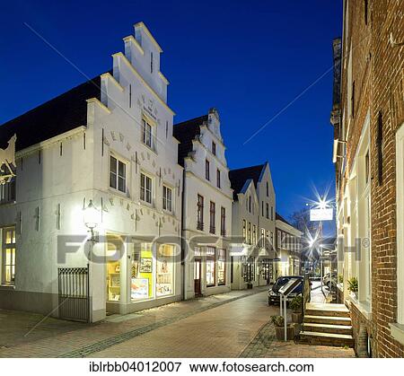 "Historic gable houses in the Rathausstrasse street, Leer, East Frisia, Lower Saxony, Germany, Europe" View Large Photo Image Stock Photo - "Historic gable houses in the Rathausstrasse street, Leer, East Frisia, Lower Saxony, Germany, Europe". Fotosearch