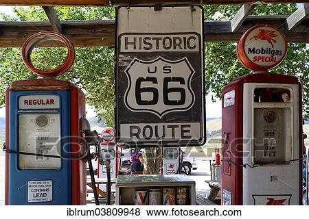 "Historic gas station, Route 66, Hackberry General Store, Hackberry, Arizona, USA" View Large Photo Image Stock Photo - "Historic gas station, Route 66, Hackberry General Store, Hackberry, Arizona, USA". Fotosearch
