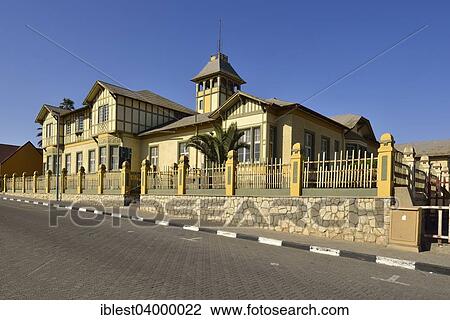 "Historic German colonial building Woermann-Haus, Swakopmund, Erongo Province, Namibia, Africa" View Large Photo Image Stock Image - "Historic German colonial building Woermann-Haus, Swakopmund, Erongo Province, Namibia, Africa". Fotosearch