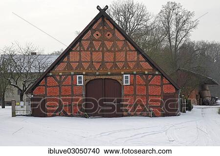 "Historic Lower Saxon half-timbered house at rundling village of Breese im Bruche, post-and-beam house, farmhouse in circular settlement, Breese im Bruche, Luchow-Dannenberg, Wendland, Lower Saxony, Germany, Europe" View Large Photo Image Stock Image - "Historic Lower Saxon half-timbered house at rundling village of Breese im Bruche, post-and-beam house, farmhouse in circular settlement, Breese im Bruche, Luchow-Dannenberg, Wendland, Lower Saxony, Germany, Europe". Fotosearch