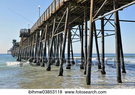 "Historic Oceanside Pier at the onset of high tide, Oceanside, San Diego County, California, United States, North America" View Large Photo Image Stock Photo - "Historic Oceanside Pier at the onset of high tide, Oceanside, San Diego County, California, United States, North America". Fotosearch