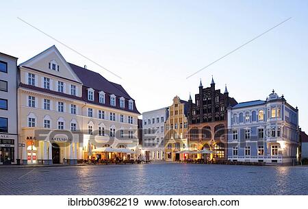 "Historic office buildings and commercial buildings, Alter Markt, Stralsund, Mecklenburg-Western Pomerania, Germany, Europe" View Large Photo Image Stock Photo - "Historic office buildings and commercial buildings, Alter Markt, Stralsund, Mecklenburg-Western Pomerania, Germany, Europe". Fotosearch