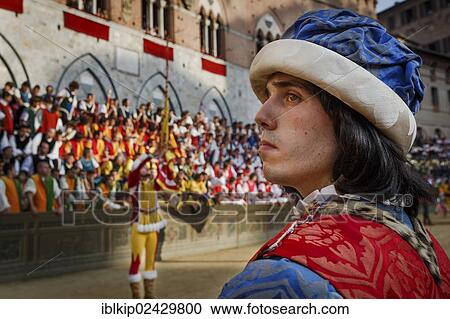 "Historic Palio horse race, participants, Piazza del Campo, Siena, Italy, Europe" View Large Photo Image Stock Image - "Historic Palio horse race, participants, Piazza del Campo, Siena, Italy, Europe". Fotosearch
