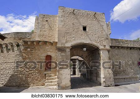 "Historic Porte Notre-Dame city gate, Pernes-les-Fontaines, Vaucluse, Provence-Alpes-Cote d'Azur, Southern France, France, Europe" View Large Photo Image Stock Photography - "Historic Porte Notre-Dame city gate, Pernes-les-Fontaines, Vaucluse, Provence-Alpes-Cote d'Azur, Southern France, France, Europe". Fotosearch