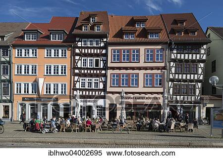 "Historic row of houses on Domplatz cathedral square, Erfurt, Thuringia, Germany, Europe" View Large Photo Image Stock Photography - "Historic row of houses on Domplatz cathedral square, Erfurt, Thuringia, Germany, Europe". Fotosearch
