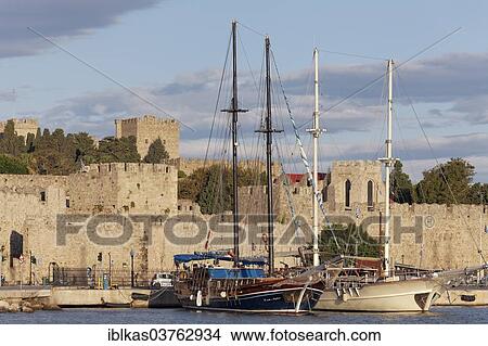 "Historic sailing ship at the Limani port, Rhodes, Rhodes island, Dodecanese, Greece, Europe" View Large Photo Image Picture - "Historic sailing ship at the Limani port, Rhodes, Rhodes island, Dodecanese, Greece, Europe". Fotosearch