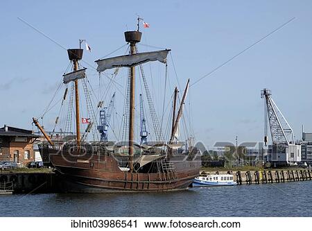 "Historic ship replica, Lisa von Lubeck, harbor, Lubeck, Schleswig-Holstein, Germany, Europe" View Large Photo Image Stock Image - "Historic ship replica, Lisa von Lubeck, harbor, Lubeck, Schleswig-Holstein, Germany, Europe". Fotosearch