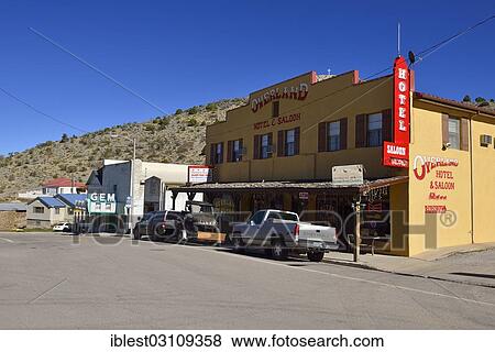 Stock Photo - "Historic silver mining town of Pioche, Pioche, Nevada, United States, North America". Fotosearch