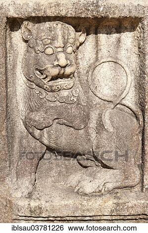 "Historic stone-relief, lion, Abhayagiri Temple, Anuradhapura, Sri Lanka, Asia" View Large Photo Image Stock Photograph - "Historic stone-relief, lion, Abhayagiri Temple, Anuradhapura, Sri Lanka, Asia". Fotosearch