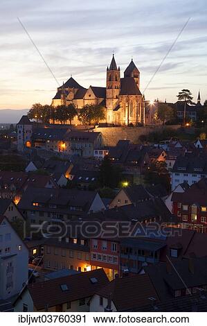 "Historic town centre and St. Stephen's Minster, twilight, Breisach am Rhein, Baden-Wurttemberg, Germany, Europe" View Large Photo Image Stock Image - "Historic town centre and St. Stephen's Minster, twilight, Breisach am Rhein, Baden-Wurttemberg, Germany, Europe". Fotosearch