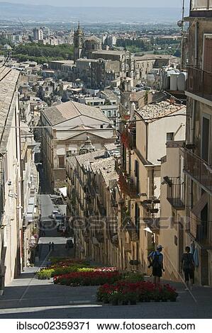 "Historic town centre, Caltagirone, province of Catania, Sicily, Italy, Europe" View Large Photo Image Stock Image - "Historic town centre, Caltagirone, province of Catania, Sicily, Italy, Europe". Fotosearch