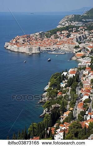 Stock Photography - "Historic town centre of Dubrovnik, Dalmatia, Croatia, Europe". Fotosearch