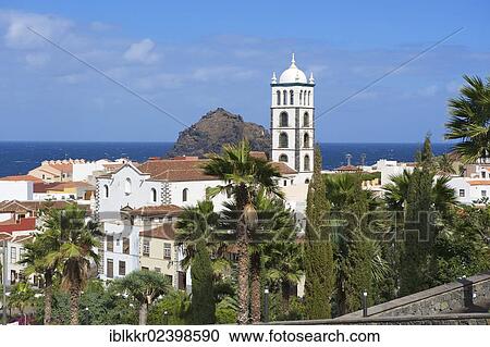 Stock Image - "Historic town centre of Garachico, Tenerife, Canary Islands, Spain, Europe". Fotosearch