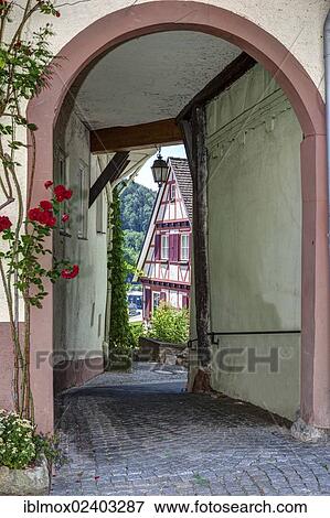Stock Photo - "Historic town centre of Horb am Neckar, Black Forest, Baden-Wuerttemberg, Germany, Europe, PublicGround, Europe". Fotosearch