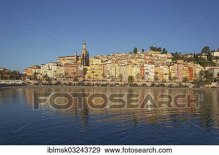 "Historic town centre of Menton in the morning light, Menton, French Riviera, Alpes-Maritimes, Provence-Alpes-Cote d? ÇÖAzur, France, Europe" View Large Photo Image Stock Photo - "Historic town centre of Menton in the morning light, Menton, French Riviera, Alpes-Maritimes, Provence-Alpes-Cote d? ÇÖAzur, France, Europe". Fotosearch