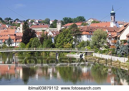 "Historic town centre on the Neckar River with the Kalkweiler Gate and the former Carmelite monastery, Rottenburg, Baden-Wurttemberg, Germany, Europe" View Large Photo Image Stock Image - "Historic town centre on the Neckar River with the Kalkweiler Gate and the former Carmelite monastery, Rottenburg, Baden-Wurttemberg, Germany, Europe". Fotosearch