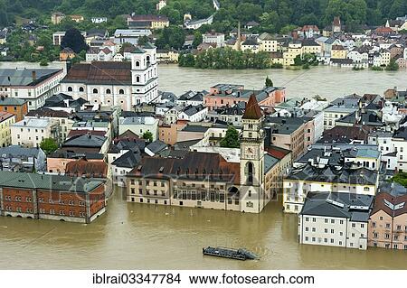 "Historic town centre with St. Michael's Church and the Town Hall during the flood on 3rd June 2013, Passau, Lower Bavaria, Bavaria, Germany, Europe" View Large Photo Image Picture - "Historic town centre with St. Michael's Church and the Town Hall during the flood on 3rd June 2013, Passau, Lower Bavaria, Bavaria, Germany, Europe". Fotosearch