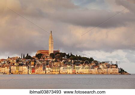 "Historic town centre with the tower of the Parish Church of St. Euphemia, Rovinj, Istria, Croatia, Europe" View Large Photo Image Stock Image - "Historic town centre with the tower of the Parish Church of St. Euphemia, Rovinj, Istria, Croatia, Europe". Fotosearch