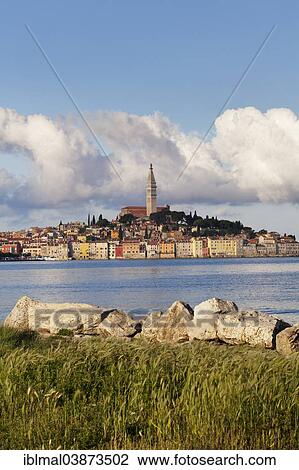 "Historic town centre with the tower of the Parish Church of St. Euphemia, Rovinj, Istria, Croatia, Europe" View Large Photo Image Stock Image - "Historic town centre with the tower of the Parish Church of St. Euphemia, Rovinj, Istria, Croatia, Europe". Fotosearch