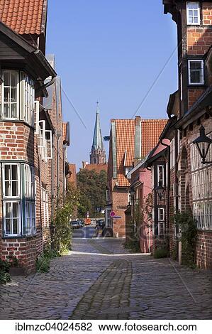 "Historic town houses, Auf dem Meere, behind the Nicolai church, old town, Luneburg, Lower Saxony, Germany, Europe" View Large Photo Image Stock Image - "Historic town houses, Auf dem Meere, behind the Nicolai church, old town, Luneburg, Lower Saxony, Germany, Europe". Fotosearch