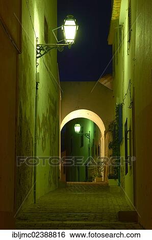 "Historic town of Albufeira at night, Algarve, Portugal, Europe" View Large Photo Image Stock Photograph - "Historic town of Albufeira at night, Algarve, Portugal, Europe". Fotosearch