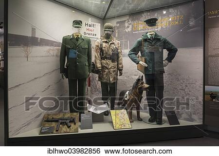 "Historic uniforms of German border police and customs officers, Point Alpha memorial place and museum, former intra-German border, Rhon, Rasdorf, Hesse, Germany, Europe" View Large Photo Image Stock Photograph - "Historic uniforms of German border police and customs officers, Point Alpha memorial place and museum, former intra-German border, Rhon, Rasdorf, Hesse, Germany, Europe". Fotosearch