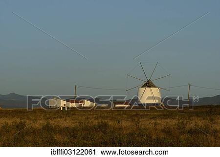"Historic windmill in the evening light, Odeceixe, Costa Alentejana, Algarve, Portugal, Europe" View Large Photo Image Stock Image - "Historic windmill in the evening light, Odeceixe, Costa Alentejana, Algarve, Portugal, Europe". Fotosearch