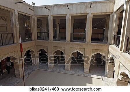 Historical Al-Ahmadiya School Museum, Dubai, United Arab Emirates, Middle East, Asia View Large Photo Image Stock Photo - Historical Al-Ahmadiya School Museum, Dubai, United Arab Emirates, Middle East, Asia. Fotosearch