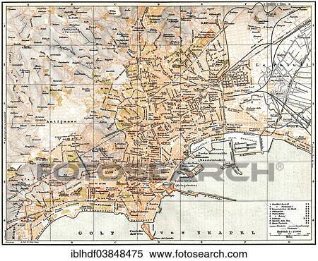 "Historical city map, 1896, Naples, Italy, Europe" View Large Photo Image Stock Photography - "Historical city map, 1896, Naples, Italy, Europe". Fotosearch