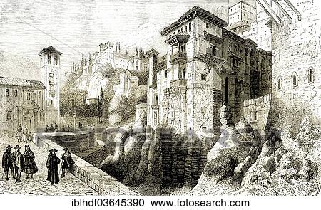 "Historical cityscape of Granada, 16th century, from """"The Rise of the Dutch Republic"""", 1880, Granada, Granada province, Andalusia, Spain, Europe" View Large Photo Image Stock Image - "Historical cityscape of Granada, 16th century, from """"The Rise of the Dutch Republic"""", 1880, Granada, Granada province, Andalusia, Spain, Europe". Fotosearch