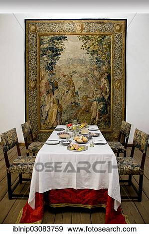"Historical dining room, Kronborg Castle, Elsinore, Denmark, Europe" View Large Photo Image Stock Photo - "Historical dining room, Kronborg Castle, Elsinore, Denmark, Europe". Fotosearch