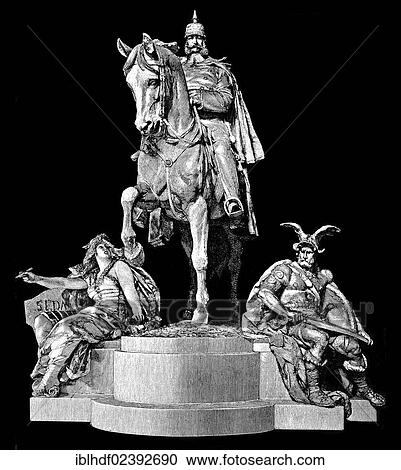 "Historical drawing, equestrian statue of Emperor William I, Wilhelm I, at the Kyffhaeuser Monument or Barbarossa Monument, in the Kyffhaeuser region, Thuringia, Germany, Europe" View Large Photo Image Stock Image - "Historical drawing, equestrian statue of Emperor William I, Wilhelm I, at the Kyffhaeuser Monument or Barbarossa Monument, in the Kyffhaeuser region, Thuringia, Germany, Europe". Fotosearch