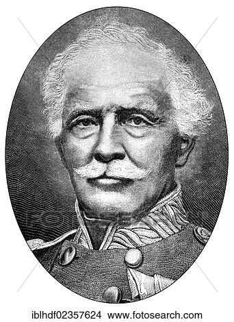 "Historical drawing, portrait of Jakob Freiherr von Hartmann, 1795-1873, officer, General of Infantry of the Bavarian Army, Franco-Prussian War or Franco-German War, 1870-1871, between the French Empire and the Kingdom of Prussia" View Large Photo Image Picture - "Historical drawing, portrait of Jakob Freiherr von Hartmann, 1795-1873, officer, General of Infantry of the Bavarian Army, Franco-Prussian War or Franco-German War, 1870-1871, between the French Empire and the Kingdom of Prussia". Fotosearch