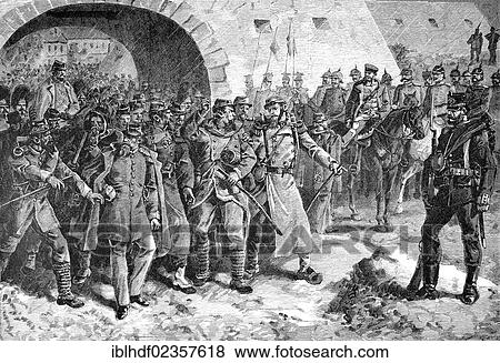 "Historical drawing, retreat of the French prisoners after the siege of Metz, 29 October 1870, Franco-Prussian War or Franco-German War, 1870-1871, between the French Empire and the Kingdom of Prussia" View Large Photo Image Stock Photo - "Historical drawing, retreat of the French prisoners after the siege of Metz, 29 October 1870, Franco-Prussian War or Franco-German War, 1870-1871, between the French Empire and the Kingdom of Prussia". Fotosearch