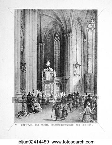 Historical engraving, altar in Cologne Cathedral, Gothic, Historicism, UNESCO World Cultural Heritage Site, Germany, Europe View Large Photo Image Stock Photo - Historical engraving, altar in Cologne Cathedral, Gothic, Historicism, UNESCO World Cultural Heritage Site, Germany, Europe. Fotosearch