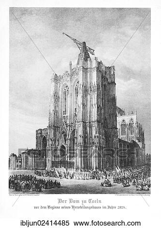 Historical engraving, Cologne Cathedral with a crane, by Wilhelm von Abbema in 1824, engraved in steel by Carl Mayer Art Institute, Nuremberg, Gothic, Romantic, Historicism, UNESCO World Cultural Heritage Site, Germany, Europe View Large Photo Image Stock Photography - Historical engraving, Cologne Cathedral with a crane, by Wilhelm von Abbema in 1824, engraved in steel by Carl Mayer Art Institute, Nuremberg, Gothic, Romantic, Historicism, UNESCO World Cultural Heritage Site, Germany, Europe. Fotosearch
