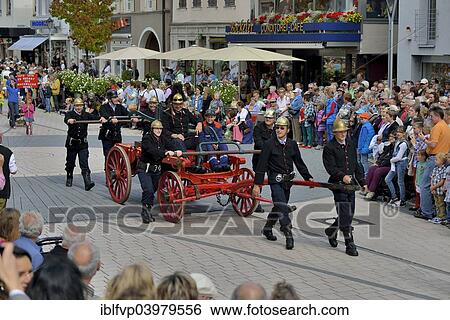 "Historical firemen in uniform with an engine parading at Zwetschgenfest, plum festival, Buhl, Baden, Baden-Wurttemberg, Germany, Europe" View Large Photo Image Stock Photograph - "Historical firemen in uniform with an engine parading at Zwetschgenfest, plum festival, Buhl, Baden, Baden-Wurttemberg, Germany, Europe". Fotosearch
