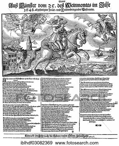 "Historical illustration, leaflet from the 17th Century in Germany, Peace in Westphalia in 1648" View Large Photo Image Stock Photo - "Historical illustration, leaflet from the 17th Century in Germany, Peace in Westphalia in 1648". Fotosearch