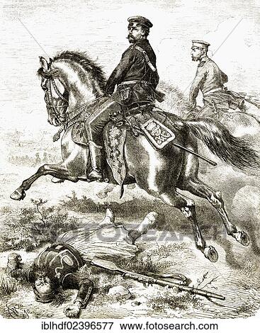 "Historical illustration, portrait of Frederick Charles Nicholas of Prussia, 1828 - 1885, a Prussian prince and commander, riding over a dead soldier" View Large Photo Image Stock Photo - "Historical illustration, portrait of Frederick Charles Nicholas of Prussia, 1828 - 1885, a Prussian prince and commander, riding over a dead soldier". Fotosearch